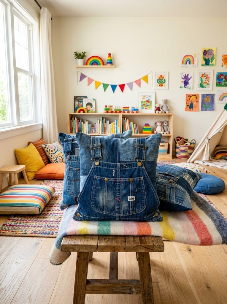 Denim Overalls