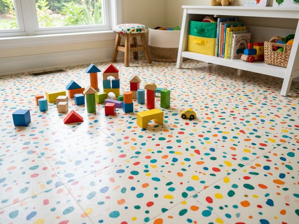 Kids' Playroom Rug-Free Zone